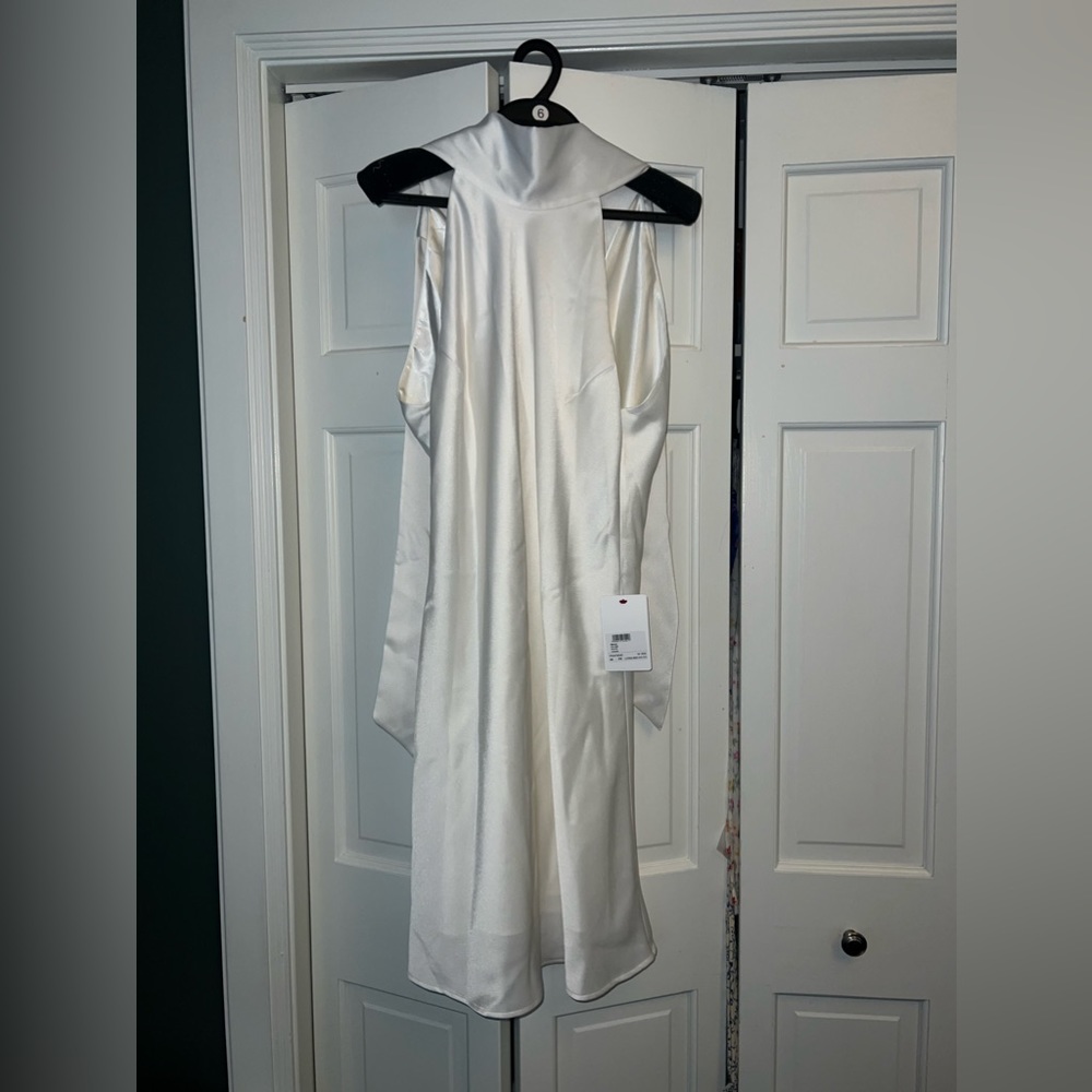 Galvan London White Midi Dress